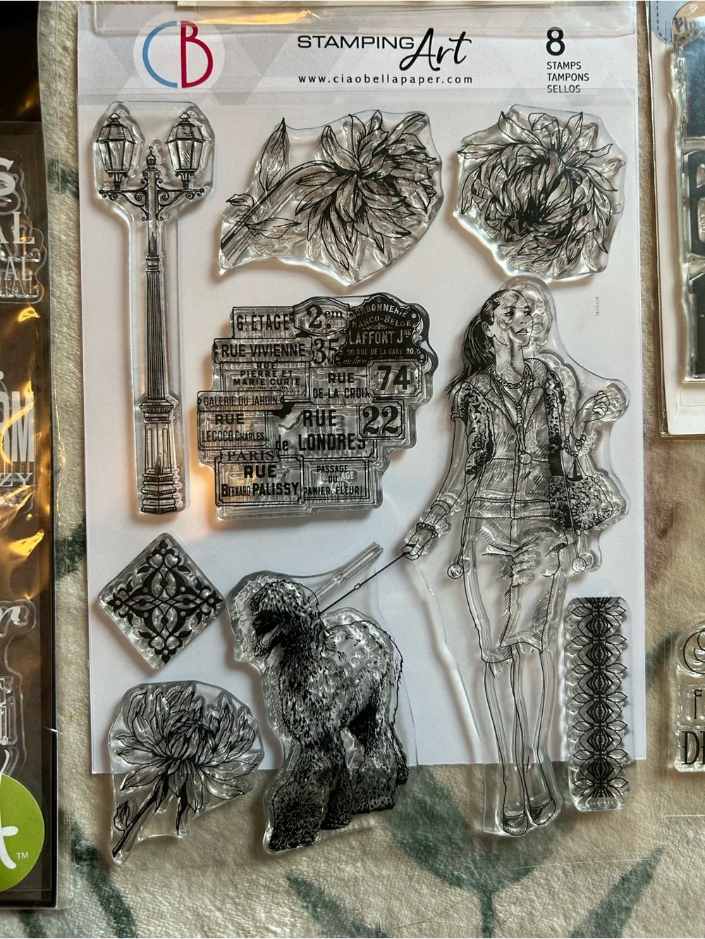 Set of French Stamps